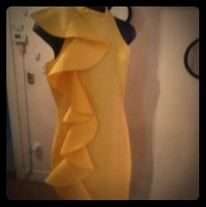 All yellow one piece dress